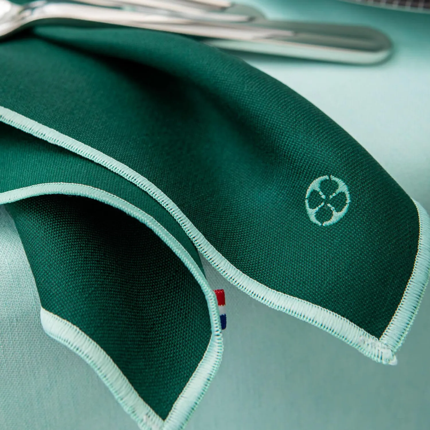 Degrenne Emerald Green Cotton & Linen Shades
