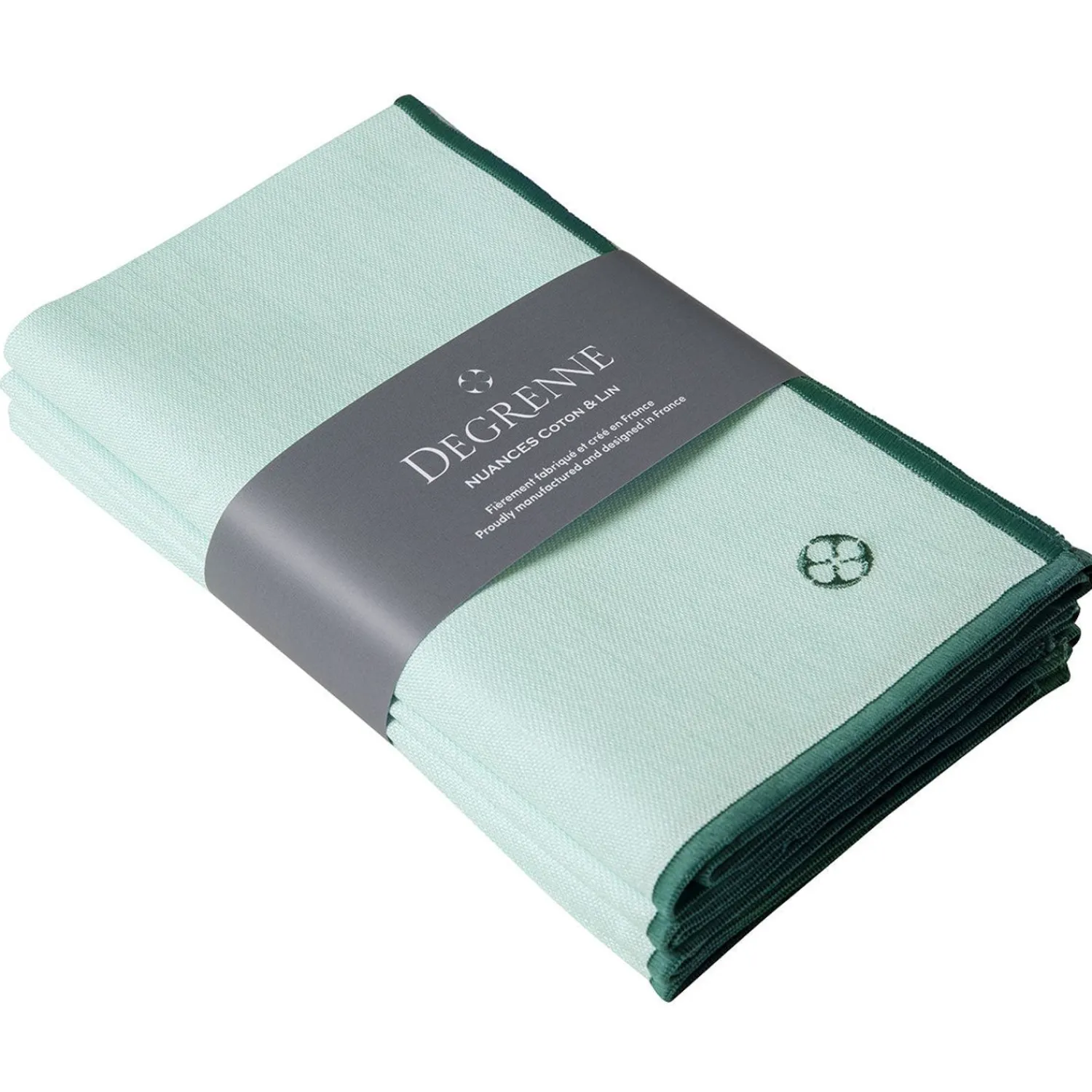 Degrenne Mint Green Cotton & Linen Shades