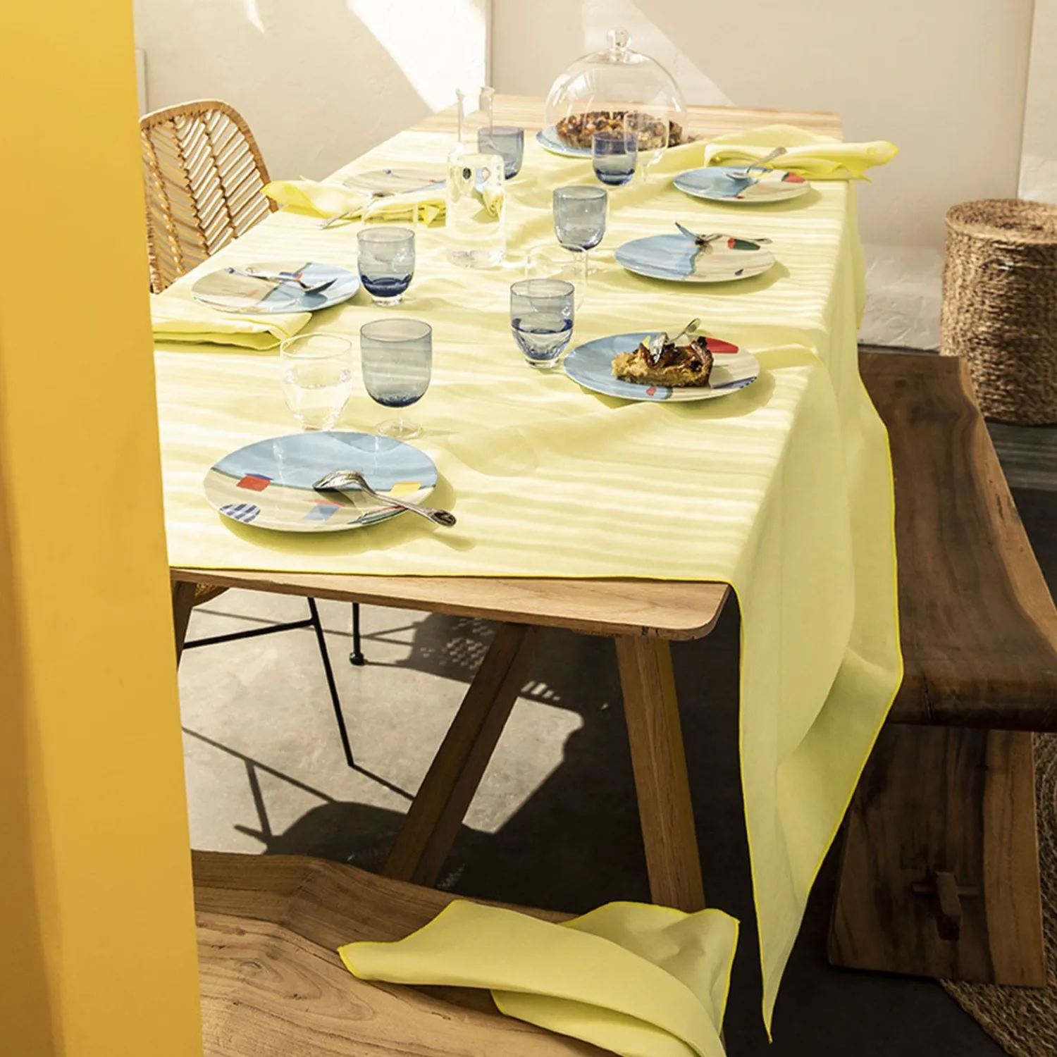 Degrenne Pale Yellow Cotton & Linen Shades