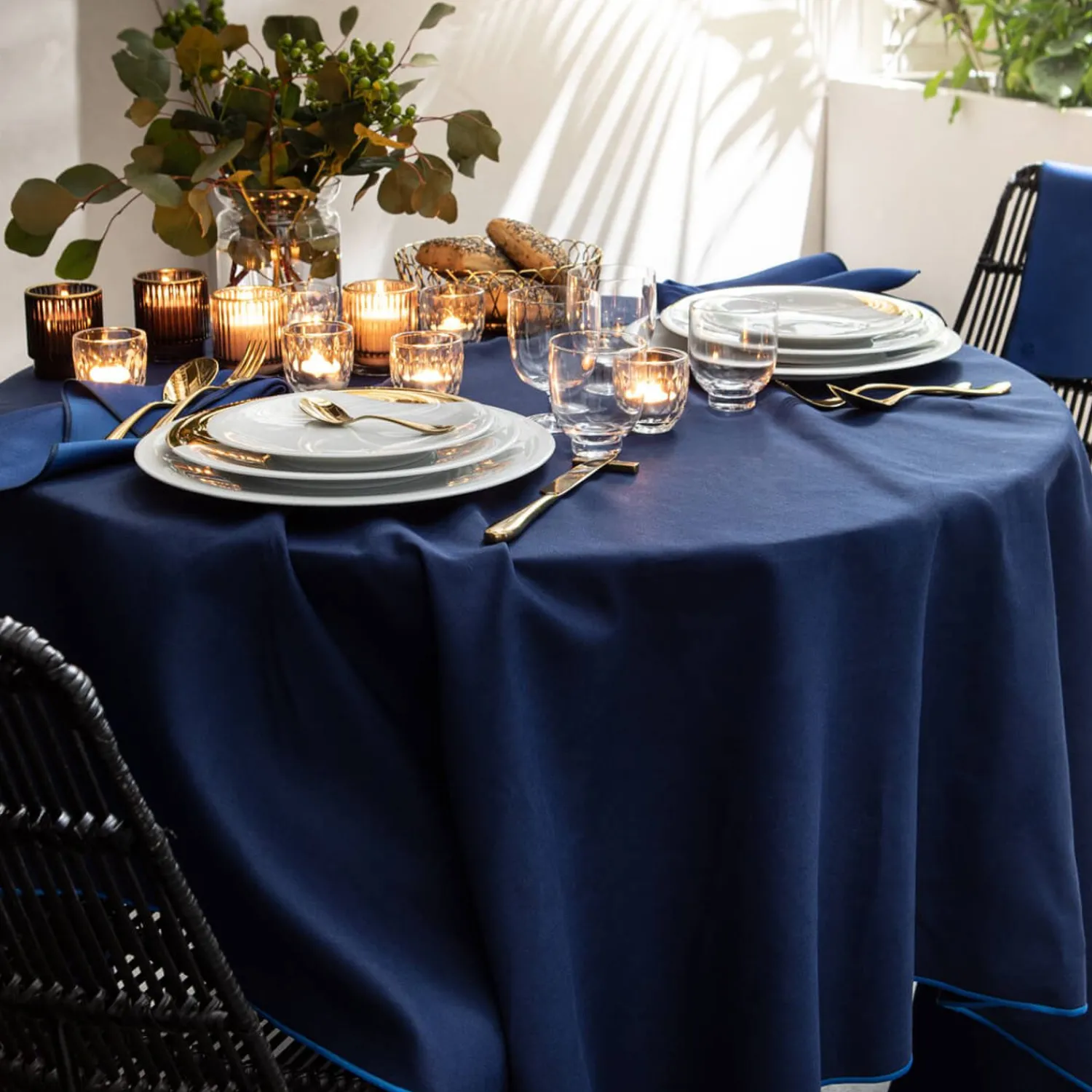 Degrenne Shades Cotton & Linen Midnight Blue